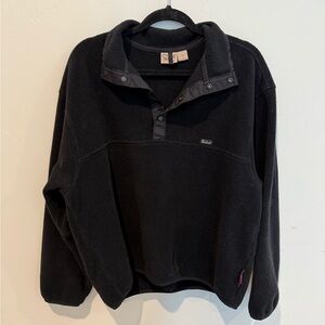 Vintage Woolrich Men's Black Pullover Sweater Size Large Winter Outdoor Warm